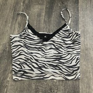 Hollister Zebra crop top
